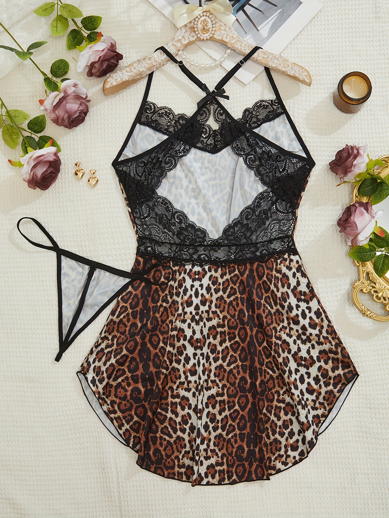 Lace Spliced High Elastic Segment Lingerie for Women