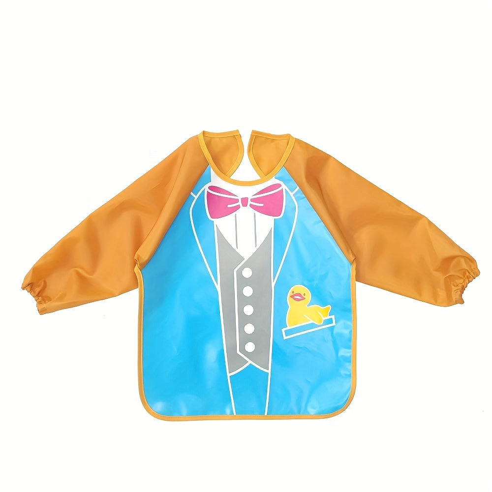 Водонепроницаемый и грязеотталкивающий нагрудник из EVA для детей в возрасте от 6 до 72 месяцев. Стирка не требуется. Защищает одежду.