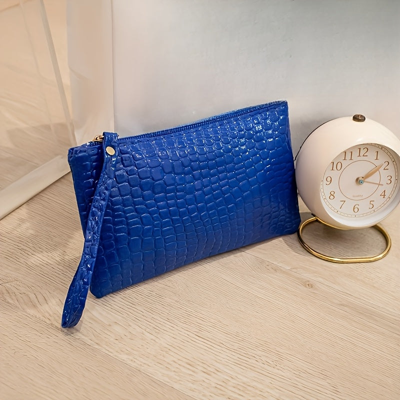 Red Minimalist Ladies' Handbag with Zipper Closure, Polyester Lining, Shoulder Strap