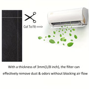 Activated Carbon Filter Sheet for Air Purifiers and Litter Boxes 122x40x0.3cm