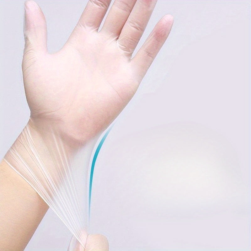 Guantes de TPE transparente de grado alimentario para manipulación de alimentos, de un solo uso, barrera protectora
