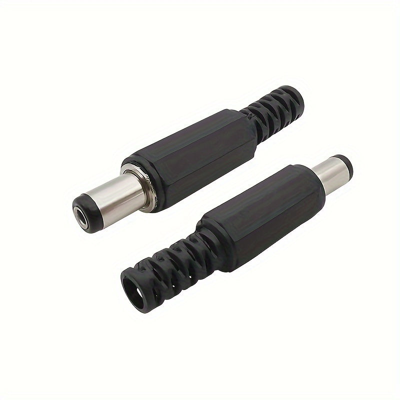 10 Pairs 5.5x2.1mm DC Power Male Female Socket Adapter Connectors for 12V