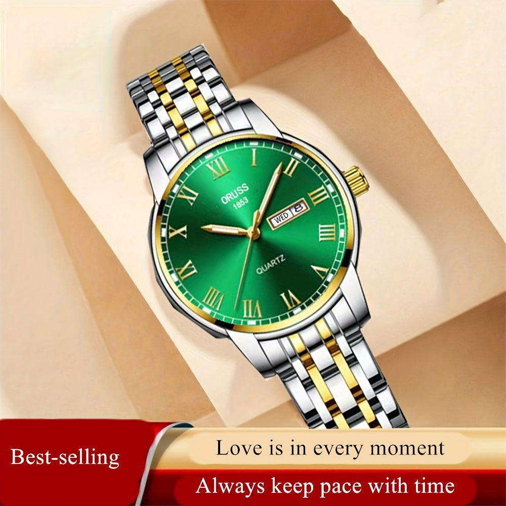 Ladies Quartz Watch with Calendar and Luminous Features for Daily Life and Travel