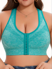 Plus Size Wireless Sports Bras 3-Pack Breathable Yoga Running Tank Tops Removable Padding