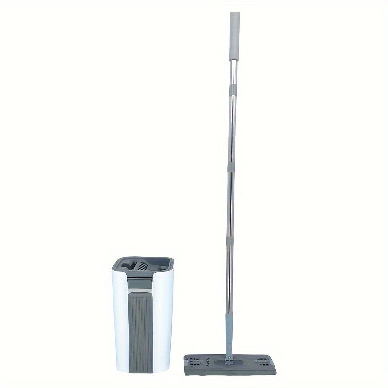 Ko'p funksiyali mopu to'plami - Nam va quruq tozalash uchun - Oshxonalar, hammomlar va yashash xonalarida oson tozalash uchun qalin, chizishsiz padlar bilan - Har xil yuzalar uchun mo'ljallangan mustahkam metall tutqich