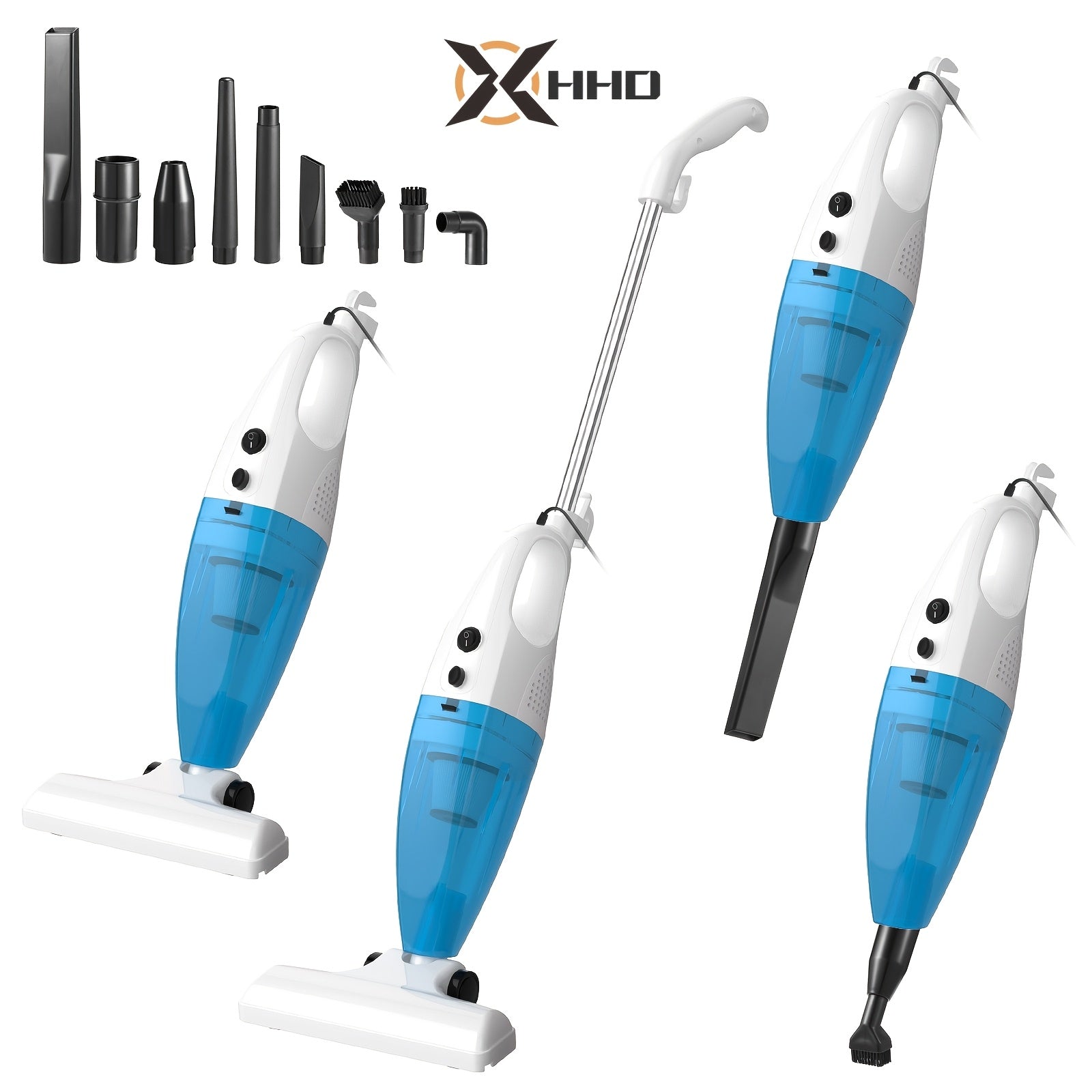 Yuviladigan HEPA filtri va kuchli so'rish quvvati bilan ipli pol vakuum tozalagich; uy, yotoqxona, yog'och pol va uy hayvonlari sochlari uchun mos.