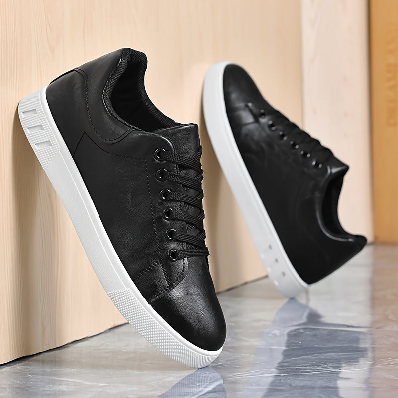 Men's Casual Sneakers Solid Color Low Top PVC Sole Fabric Inner All-Season
