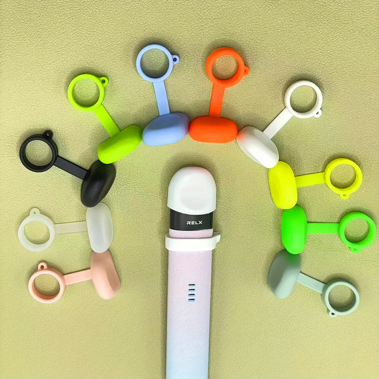 Silicone Vape Dust Cap With Detachable Lanyard Universal Fit Electronic Cigarette Accessory