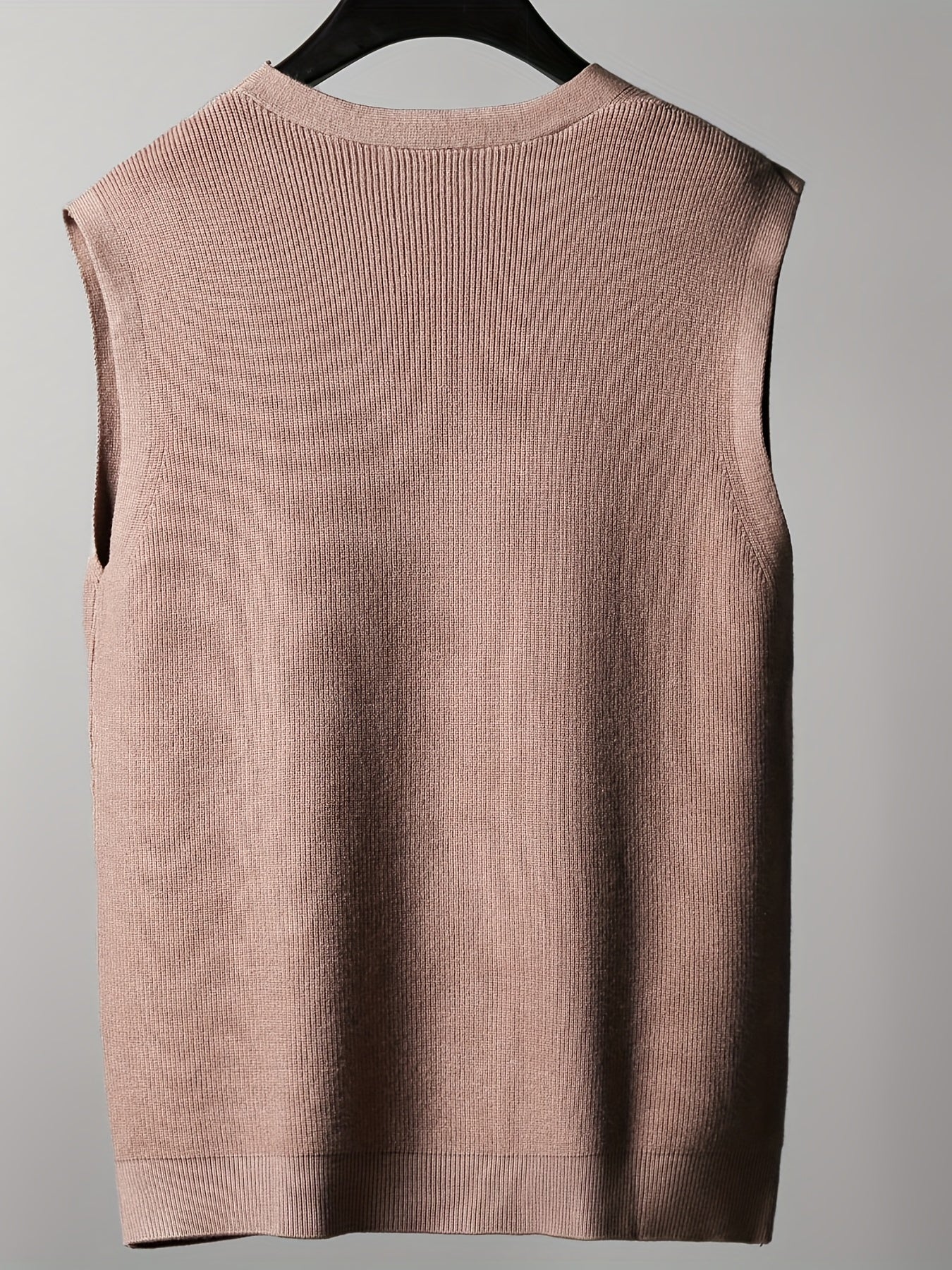 Мужской объемный вязаный свитер, кардиган-жилет из вискозы для осени и зимы