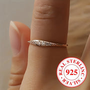 Sterling Silver Zirconia Ring for Brides Engagements Weddings and Parties in Multiple Colors