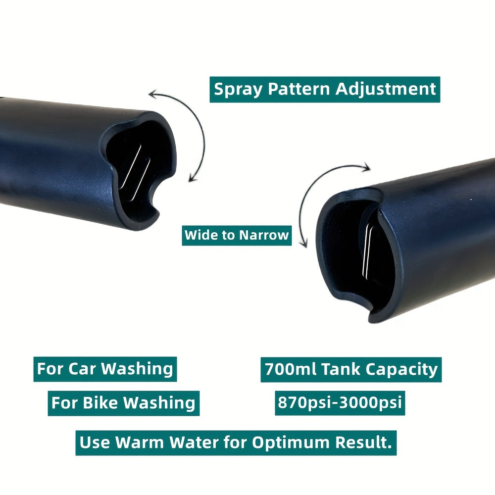 Snow Foam Cannon with 700ml Bottle for Pressure Washer Car Wash Soap Attachment Kit