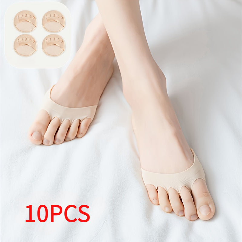 Women's Breathable Toe Spacer Socks for High Heels Non-Slip Comfort