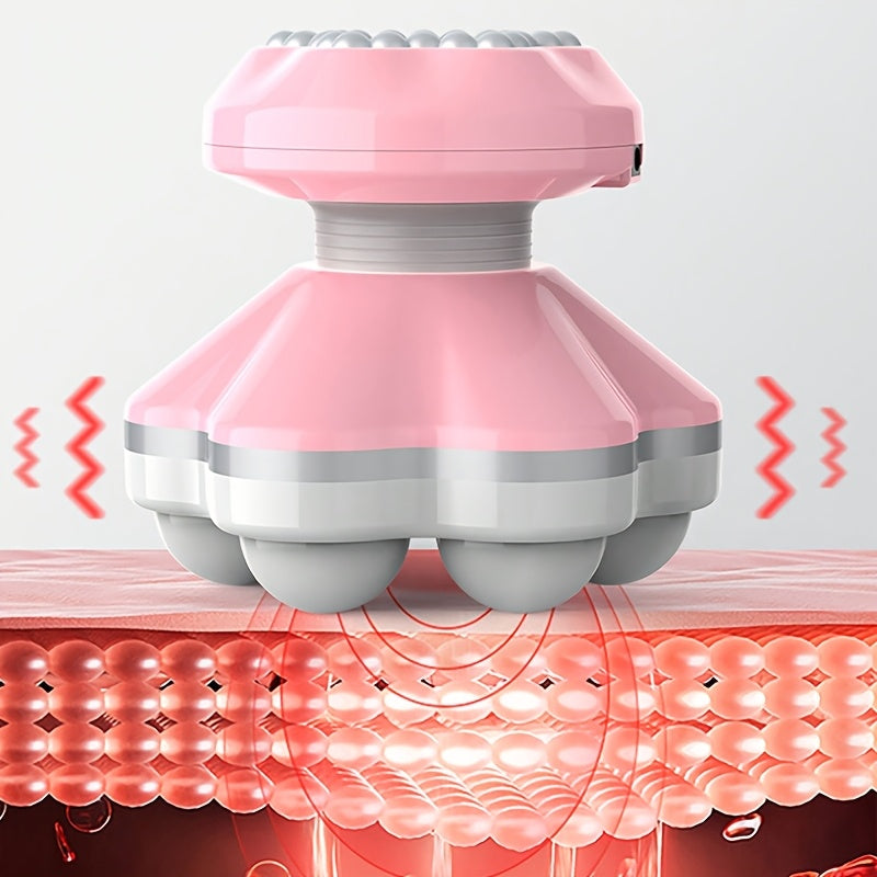 Mini Portable Massager with Six Vibrating Feet for Whole Body Use