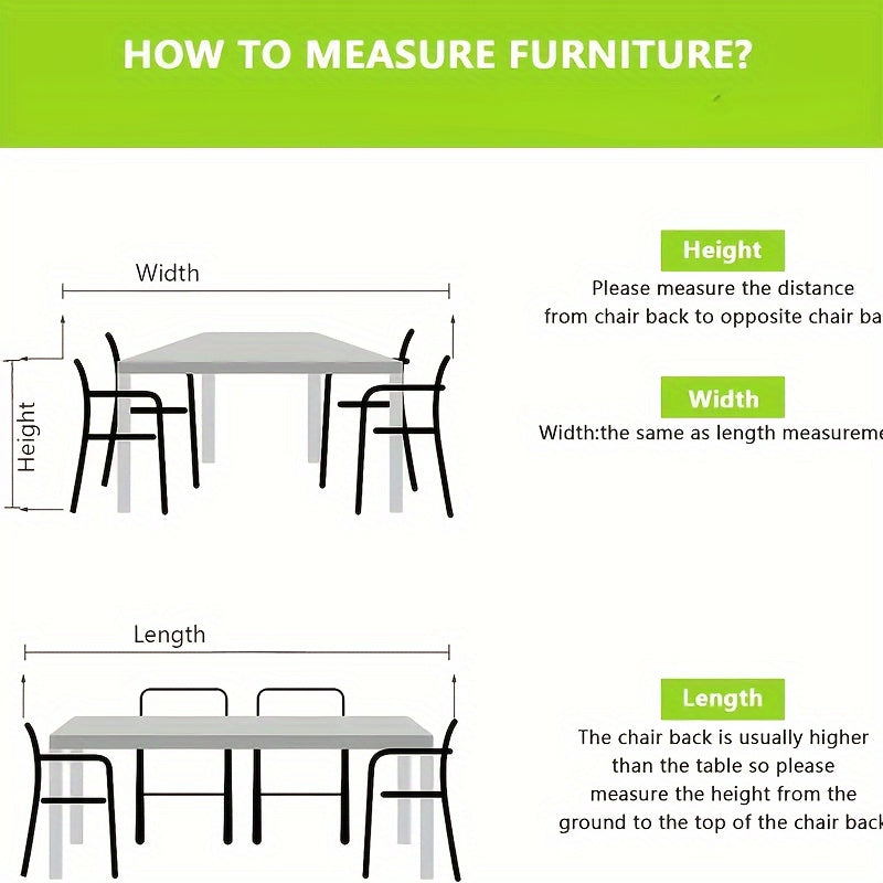 Funda para mesa exterior de uso intensivo en poliéster negro con cordón y sujetadores elásticos