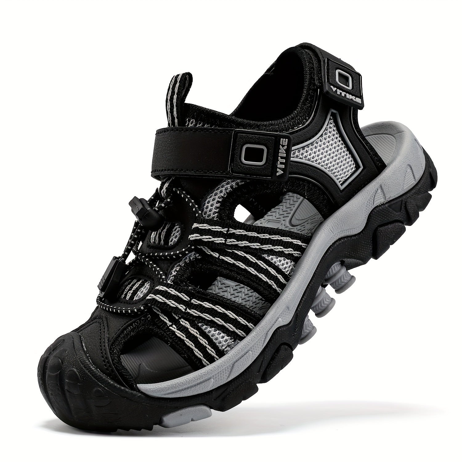 Kids' Camo Sports Sandals Closed Toe Hook-and-Loop Strappy Beach Pool Spring Summer