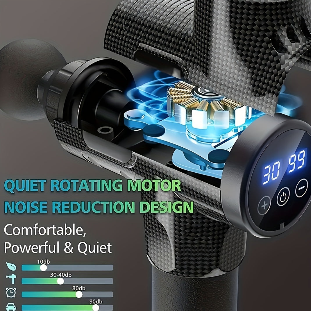 Elektrik mushak massajeri 30 darajali sensorli LCD bilan, 7 boshli, professional daraja