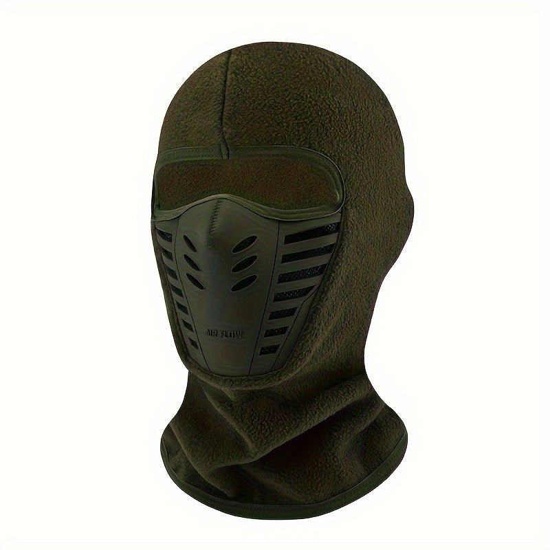 Unisex Thermal Windproof Cycling Balaclava with Visor for Skiing and Motorcycles