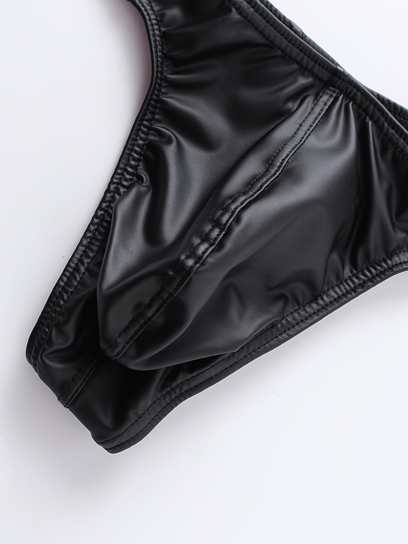 Men's Nightclub Style T-Back Briefs Solid Color Medium Stretch Polyamide