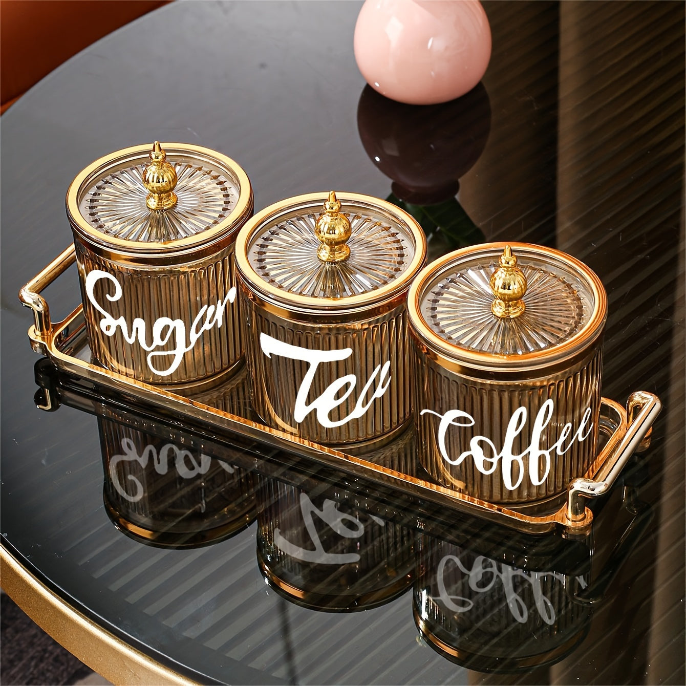 Nordic-Inspired Serving Tray Set with Candy Jar for Dried Fruits and Breakfast