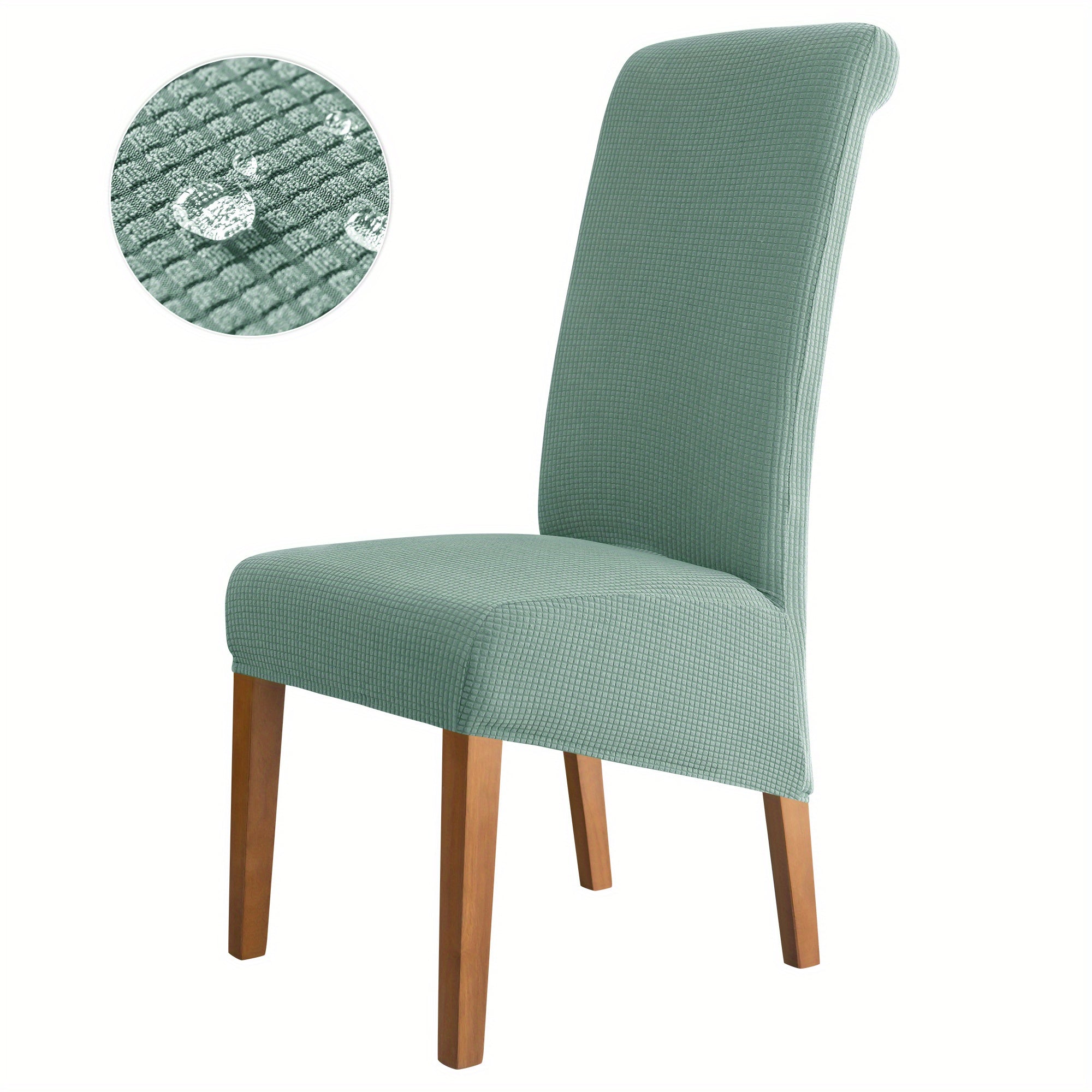 Water Resistant Elastic Dining Chair Slipcover for Large Chairs Spill-Proof for Dining Room Weddings Ceremonies Banquets
