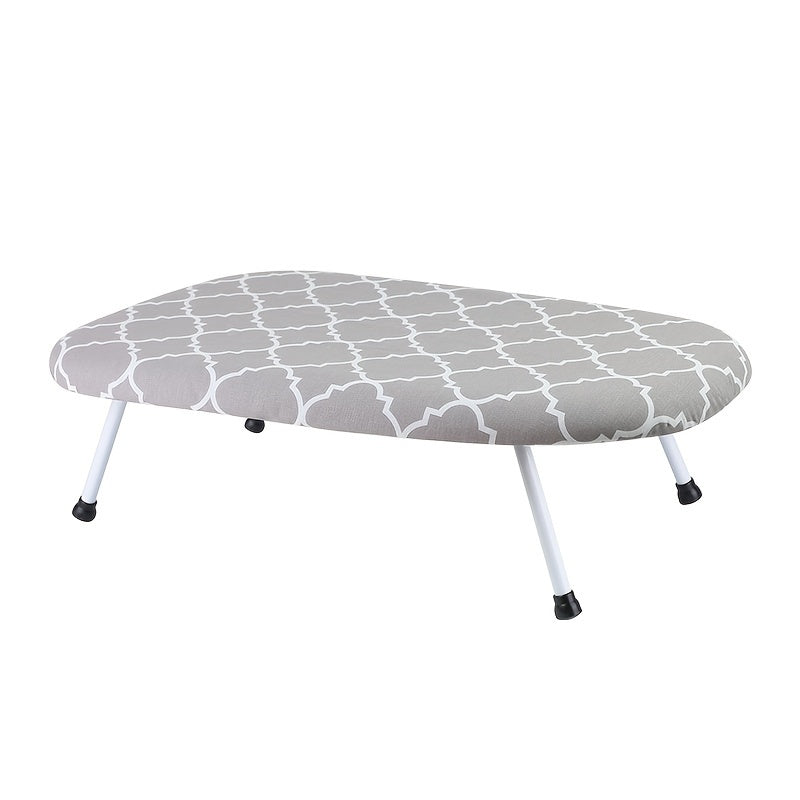 Adjustable Height Ironing Board with Foldable Legs and Removable Cover