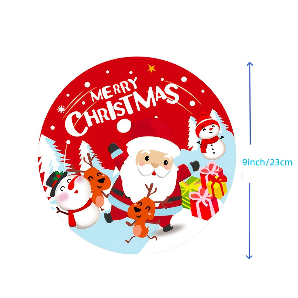 Набор посуды для рождественской вечеринки Одноразовые стаканы, тарелки, скатерть Праздничное торжество