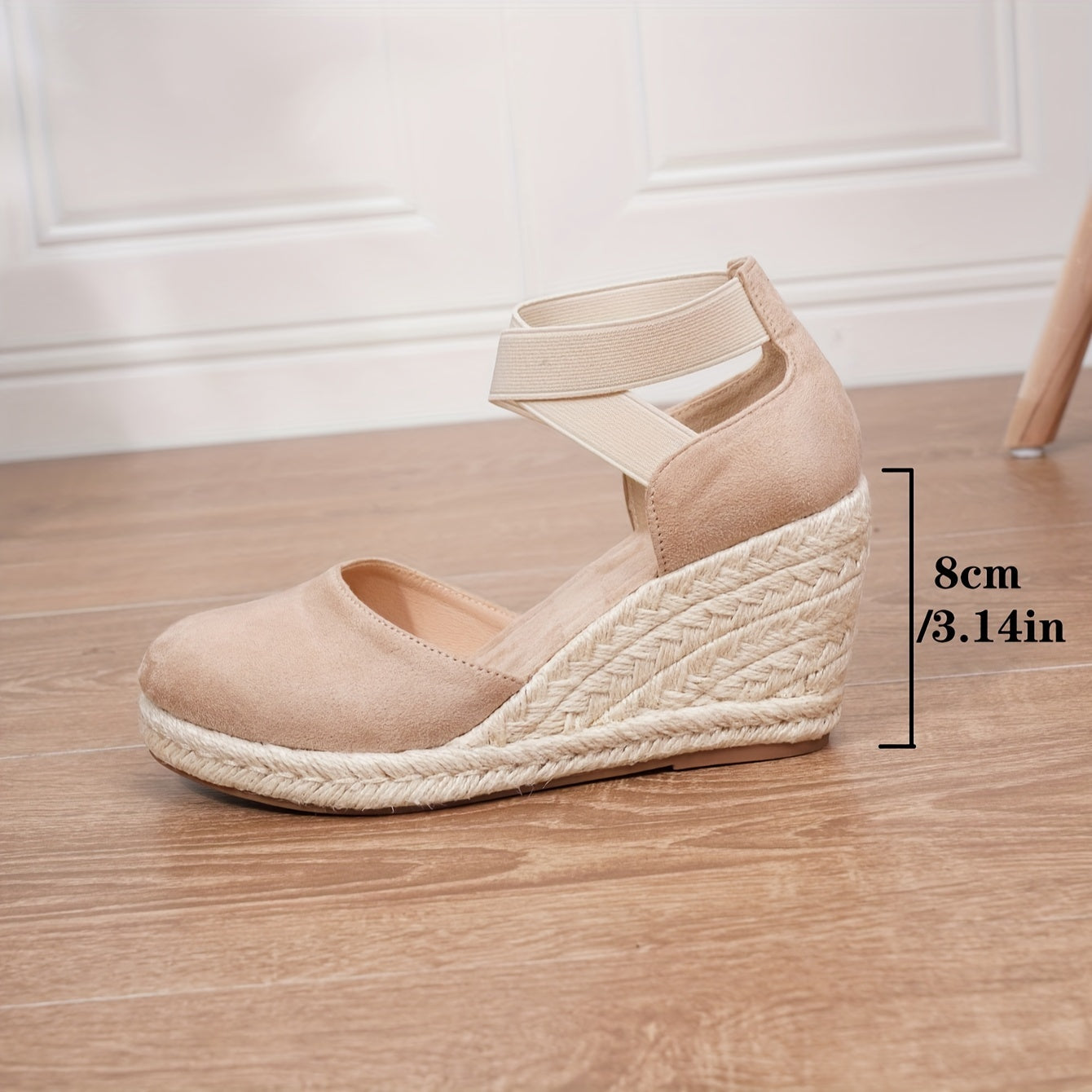 Women's Wedge Espadrille Summer Shoes Casual Elastic Band Comfortable