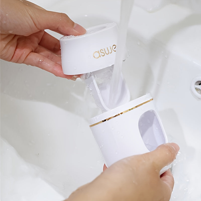 Wall-Mounted Automatic Toothpaste Dispenser for Bathroom Organization