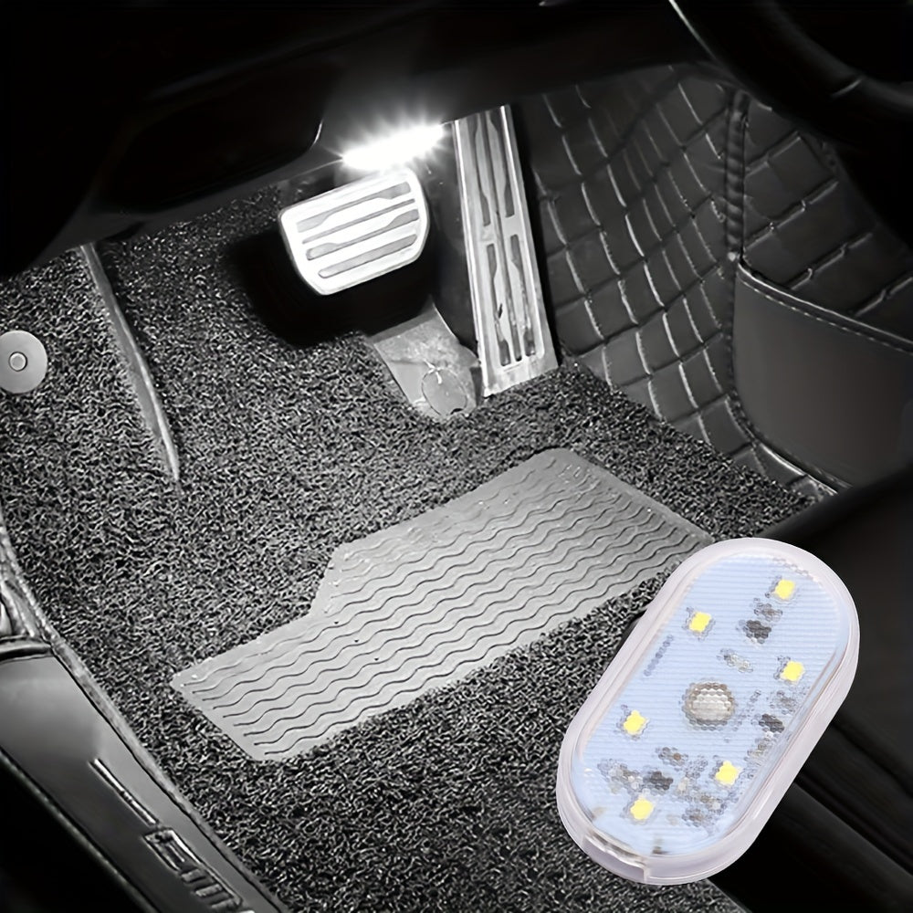 Luces LED recargables por USB para el interior del coche, luz nocturna inalámbrica para techo con control táctil