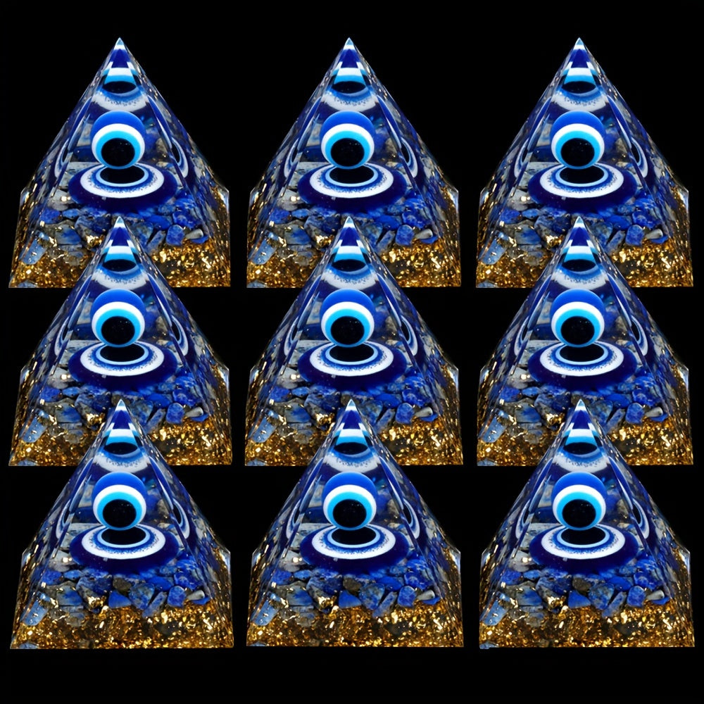 Natural Crystal Chip Lapis Lazuli Gemstones Evil Eye Sphere Orgone Pyramid for Meditation and Home Decor