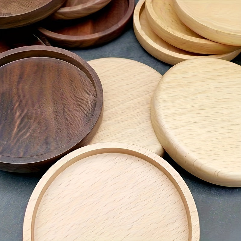 Posavasos artesanal de haya para tazas de té japonesas, simple y duradero