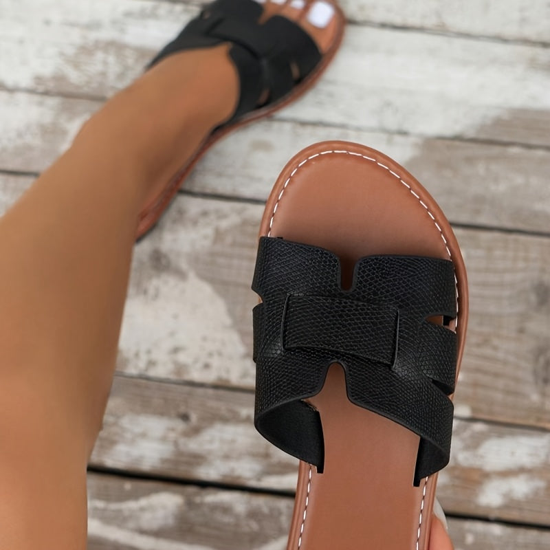 Women's Flat Slippers Non-Slip Comfortable Casual Crisscross Sandals