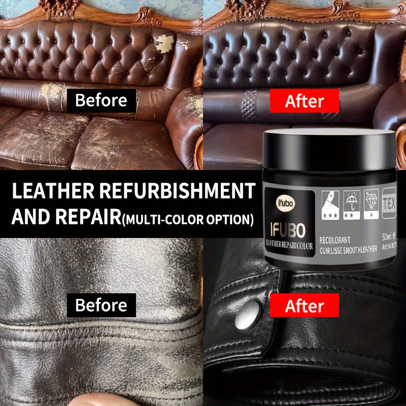 Kit de reparación de vinilo para asientos de coche y sofás incluye limpiador de pintura