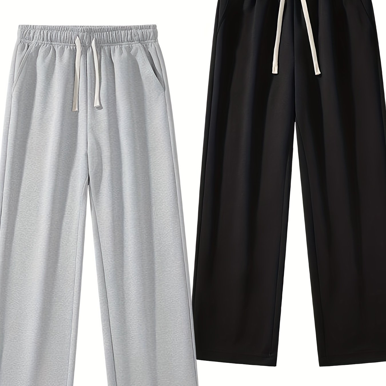 Men's Casual Sweatpants with Drawstring Waist and Pockets for Sport and Casual Wear