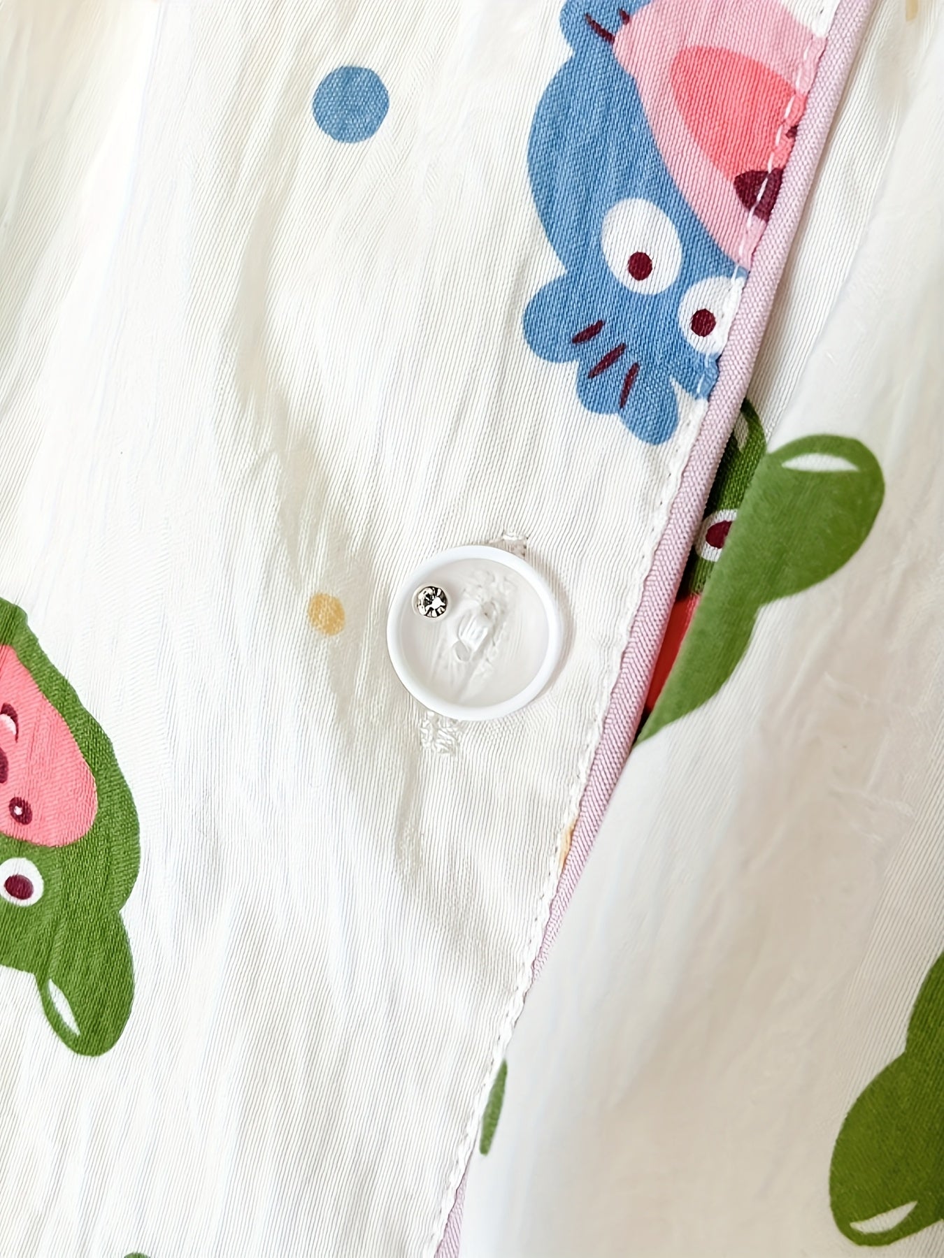 Women's Summer Sleepwear Long Sleeve Pants Plus Size Cartoon Home Suit