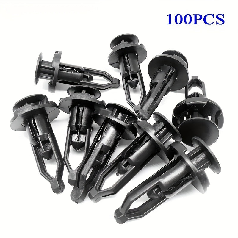 50/100/200 Pcs Car Fastener Clips Bumper Fender Push-Type Plastic Fixings