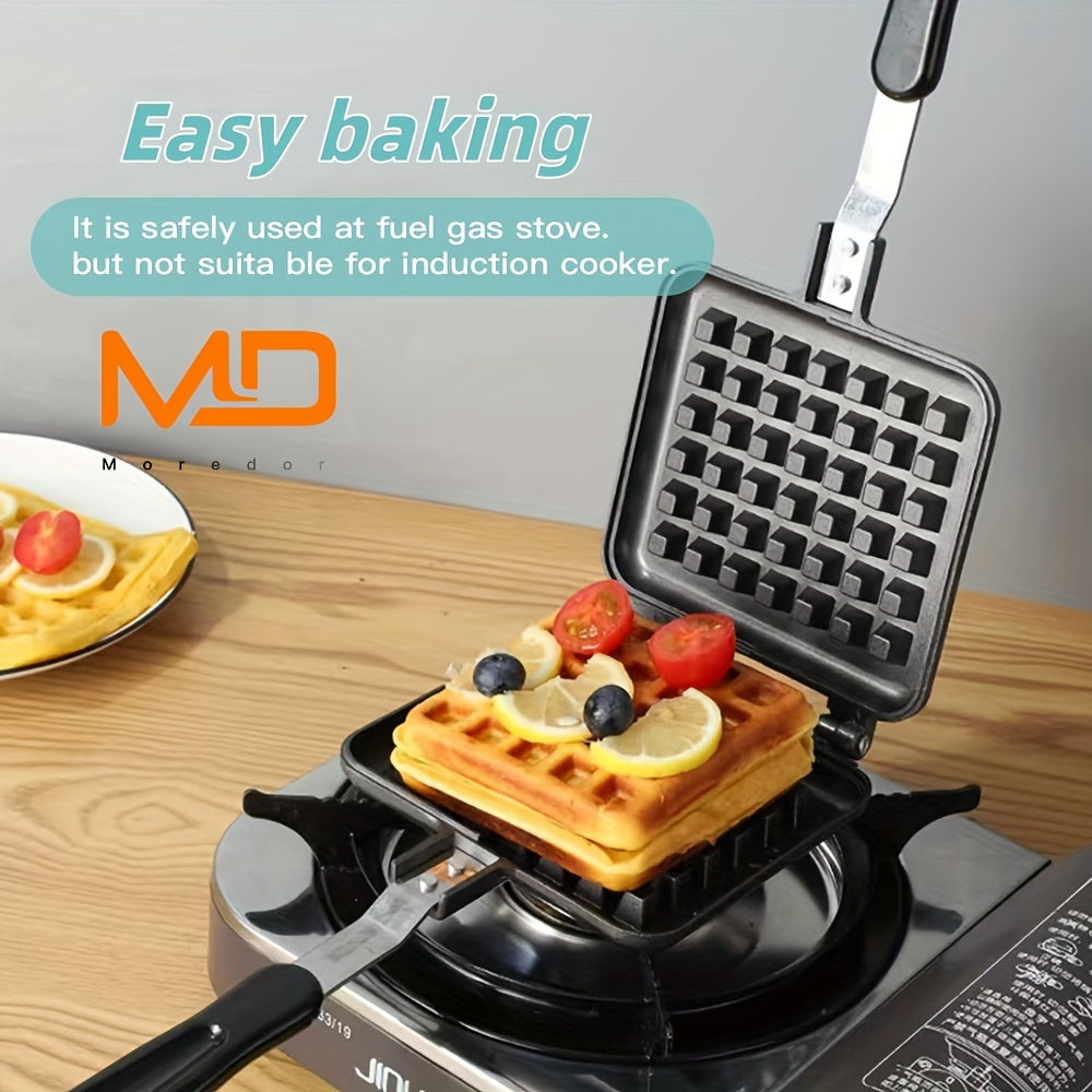 Мини-двусторонняя антипригарная вафельница для блинов и завтрака