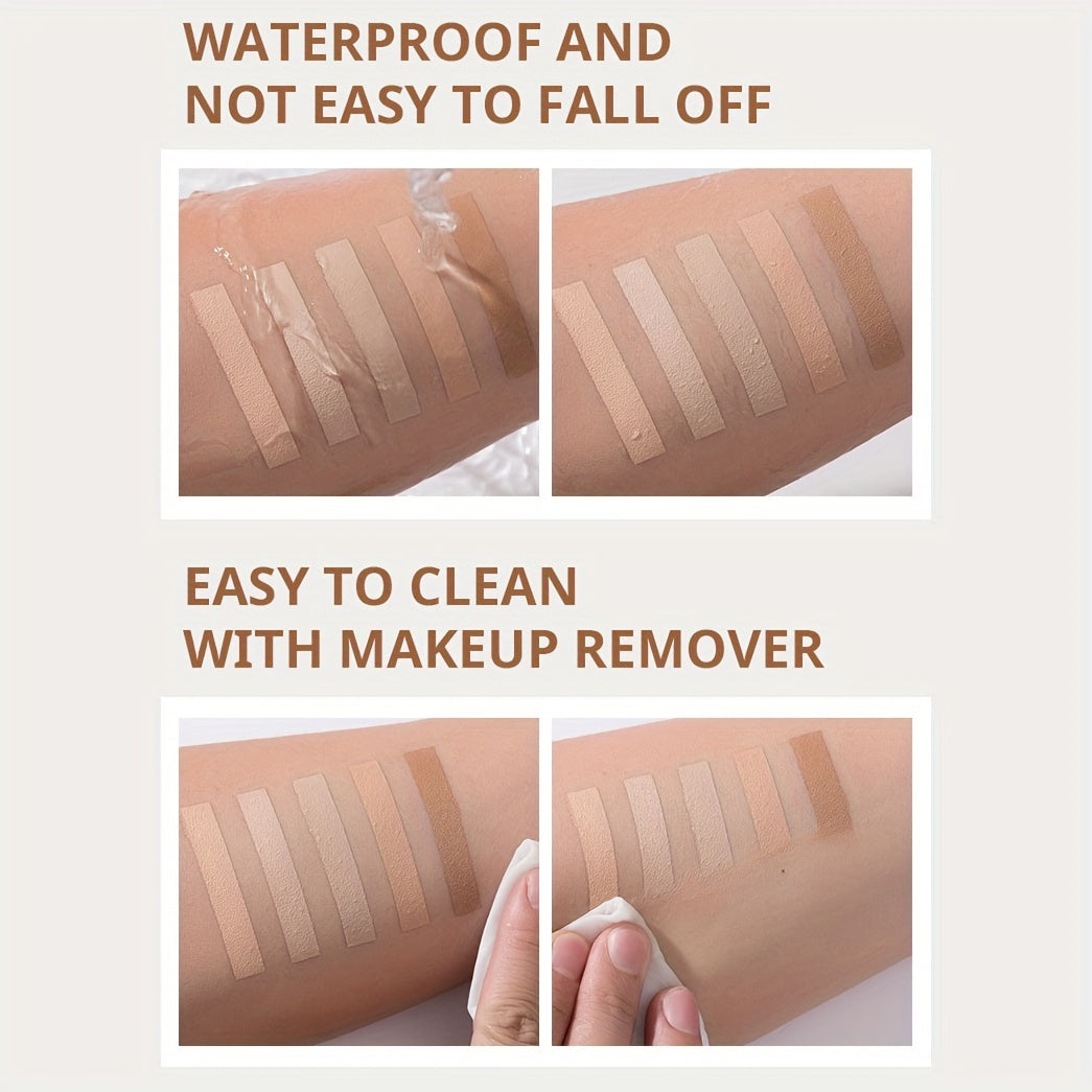 Women Full Coverage Concealer Palette 5 Colors Matte Waterproof Blemish Camouflage