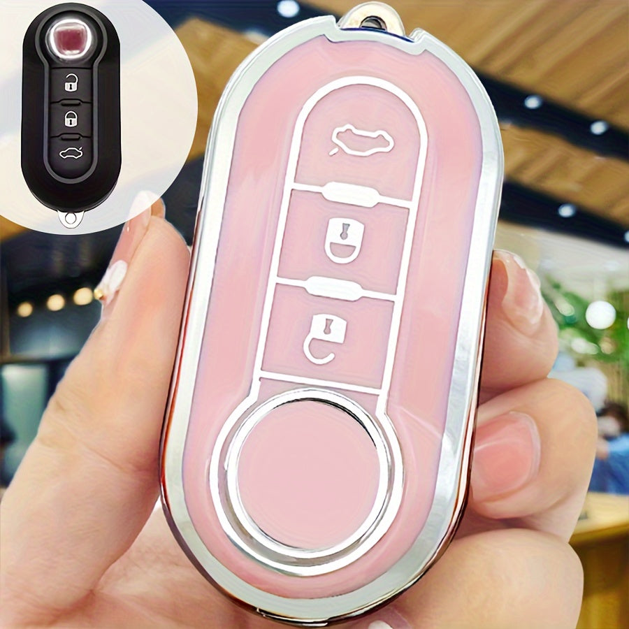 Унисекс мягкий чехол для ключей TPU, полная защита для автомобильных дистанционных аксессуаров