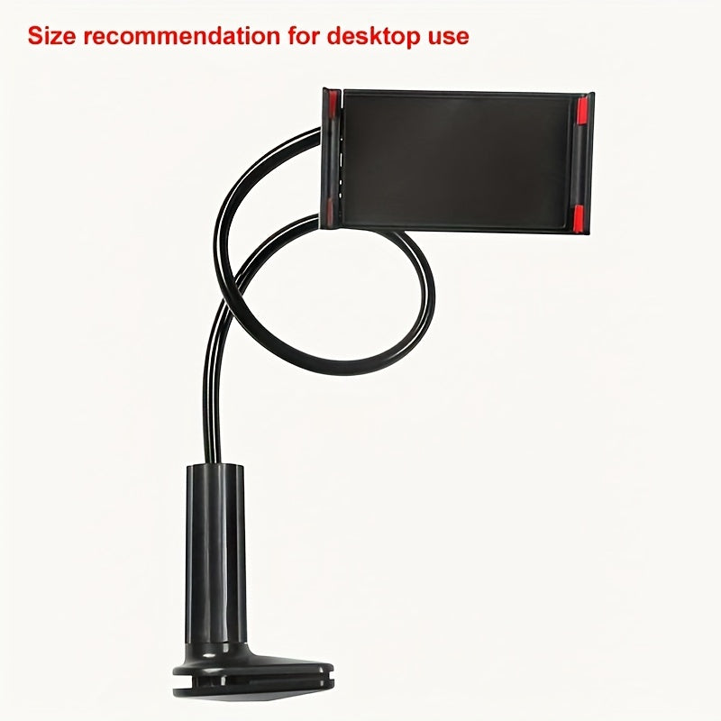 360° Rotating Tablet Phone Holder with Spiral Base, 100cm Bedside Stand