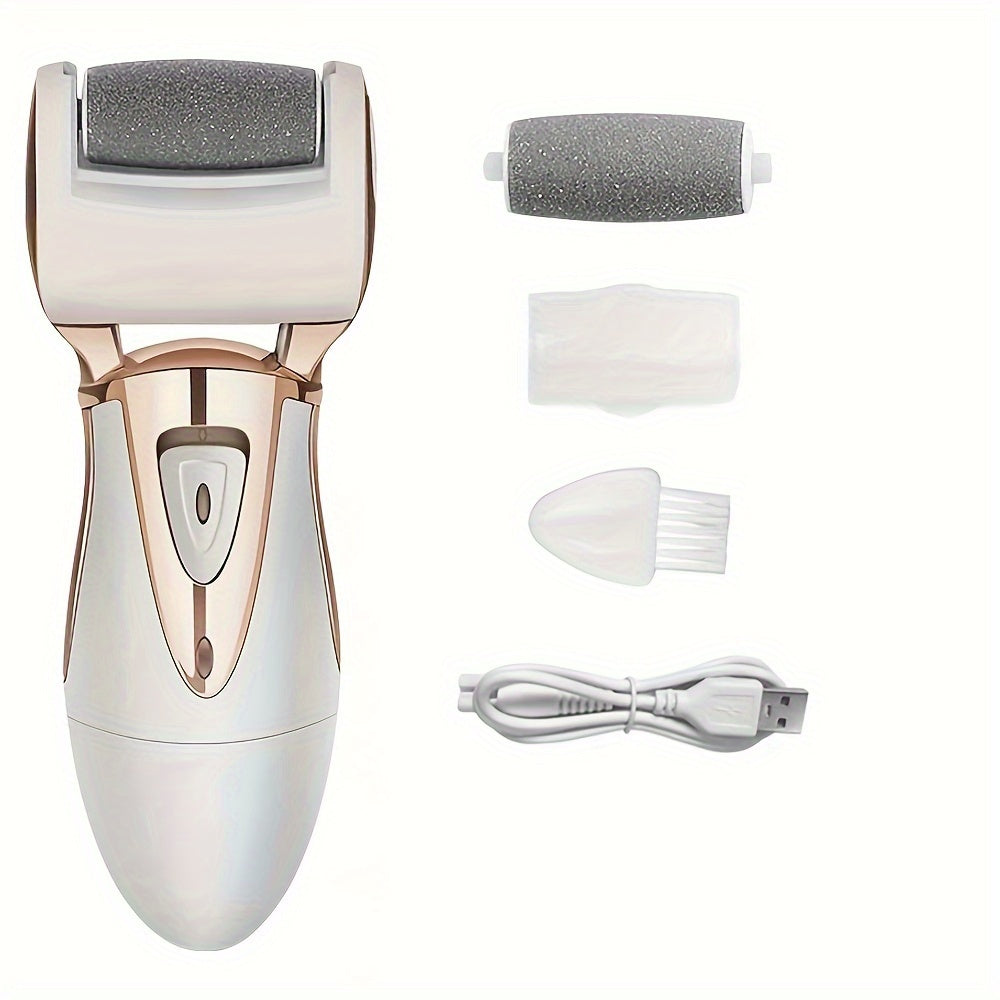Rechargeable Electric Foot Callus Remover with 5 Grinding Heads USB Powered