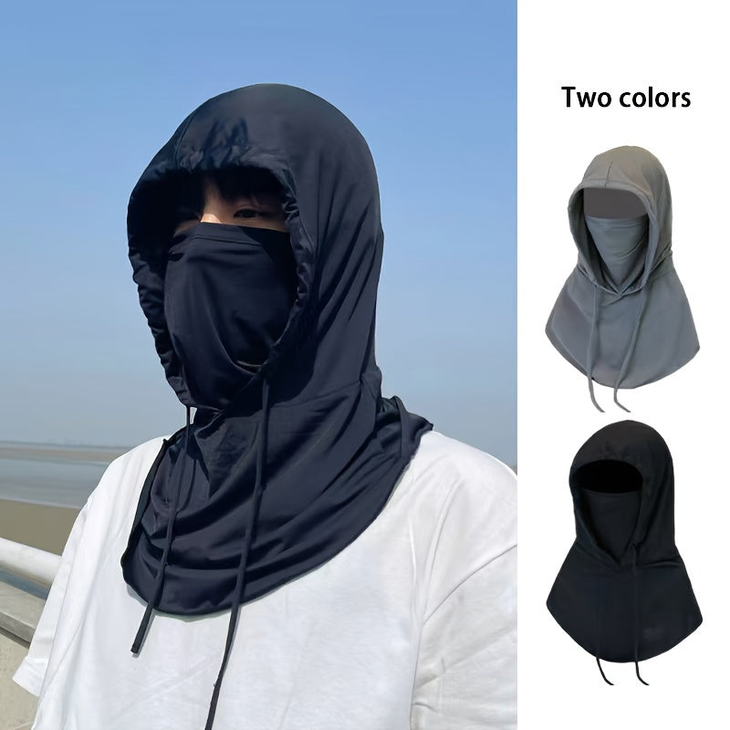 Ice Silk Face Mask Sun Protection Breathable Neck Gaiter for Fishing Surfing Swimming