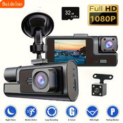 HD видеорегистратор с ночным видением, двойная камера, комплект, автомобильный DVR