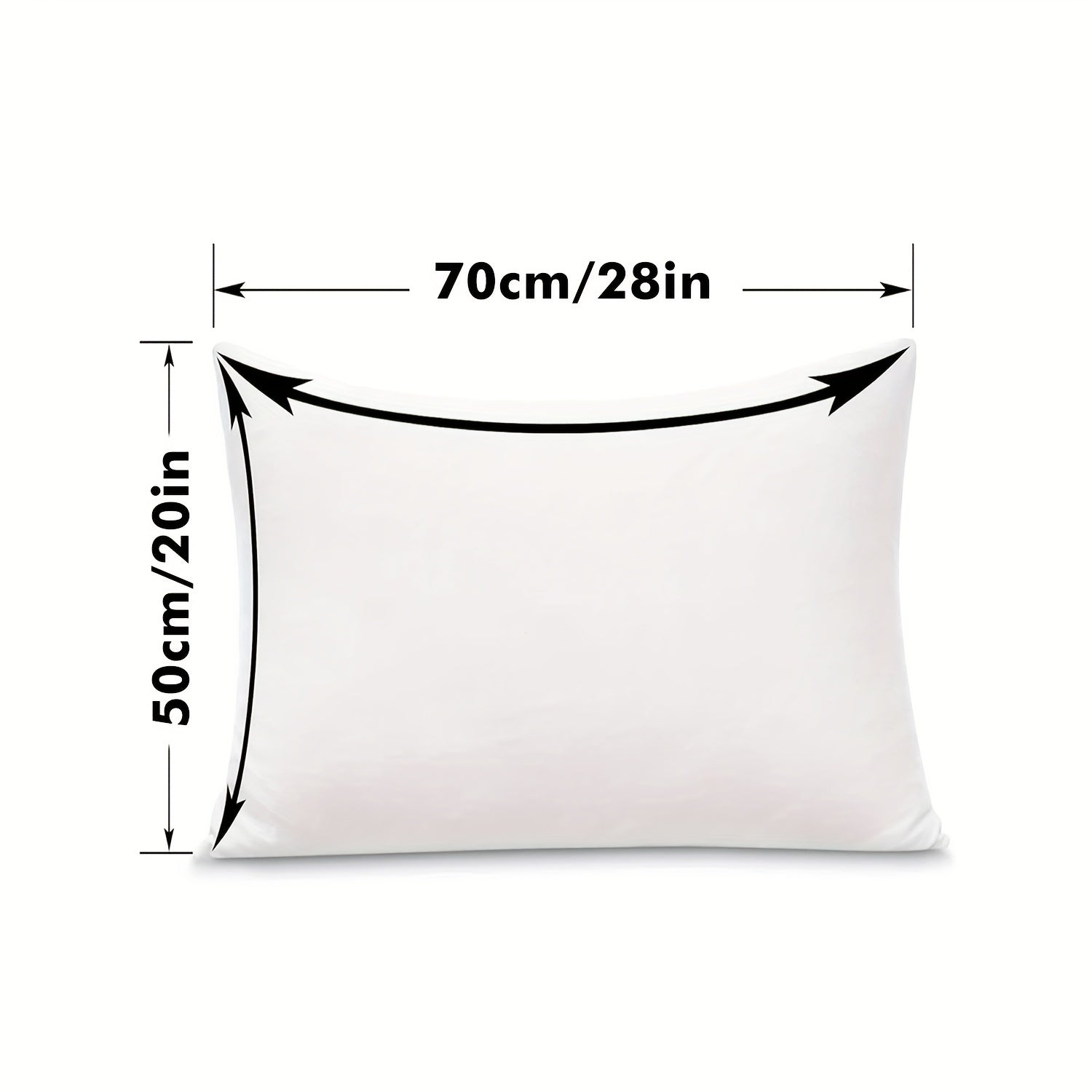 White Pillowcase with Zipper Closure Waterproof Stain-Resistant Oversized Knit