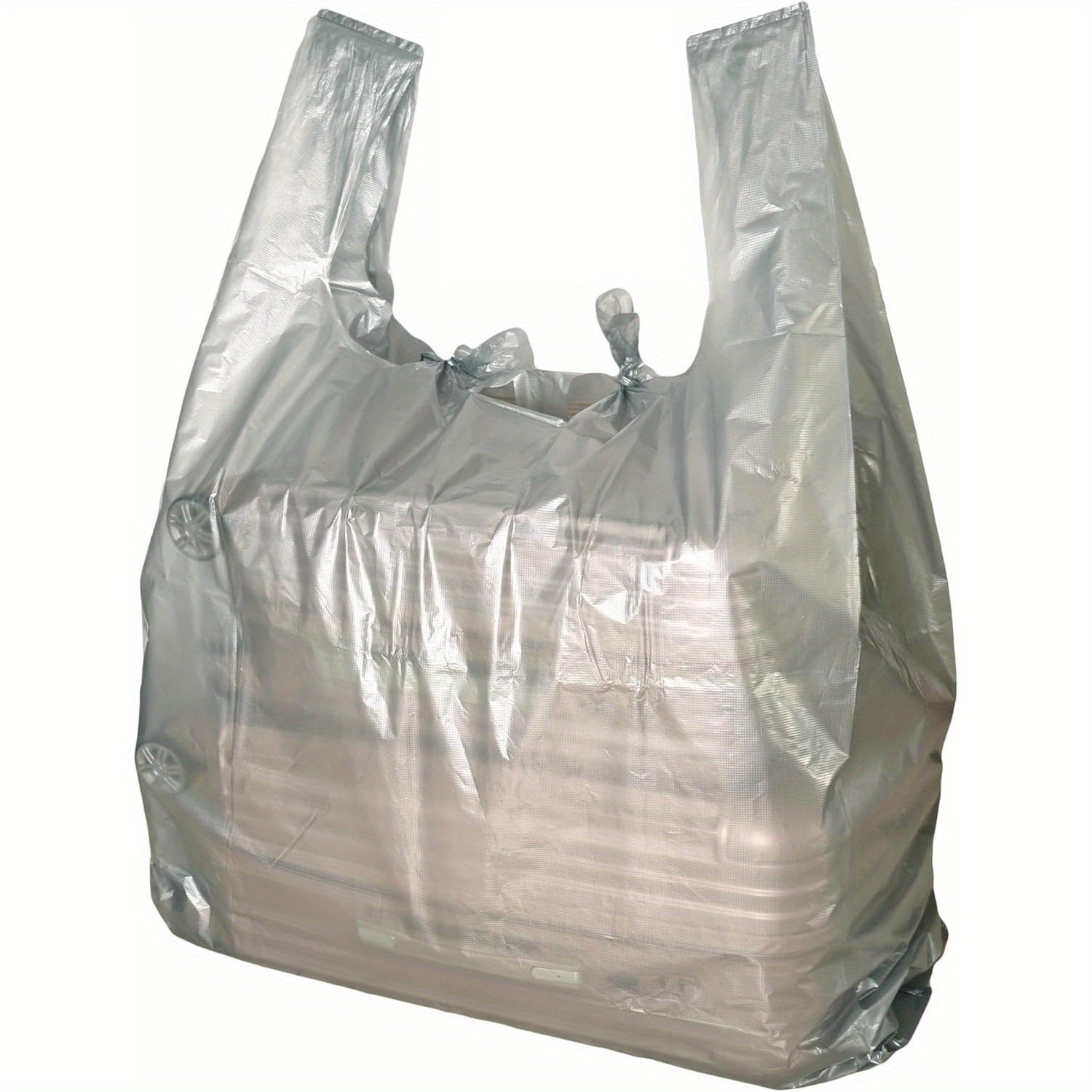 Paquete de 10 bolsas de plástico de uso pesado para almacenamiento, grandes, a prueba de humedad, con asas, para mudanzas y almacenamiento a largo plazo