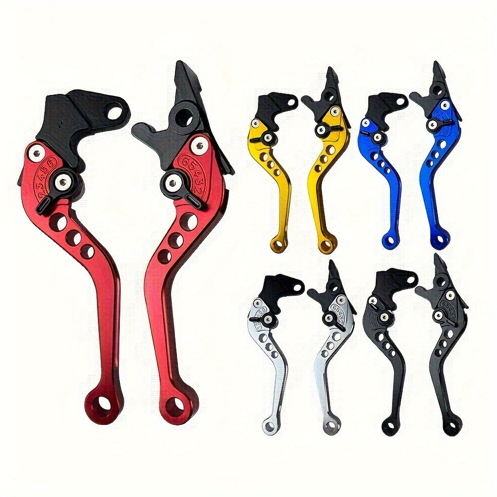 Motorcycle Electric Bike Scooter Aluminum Alloy Handlebar Brake Levers Adjustable Ergonomic