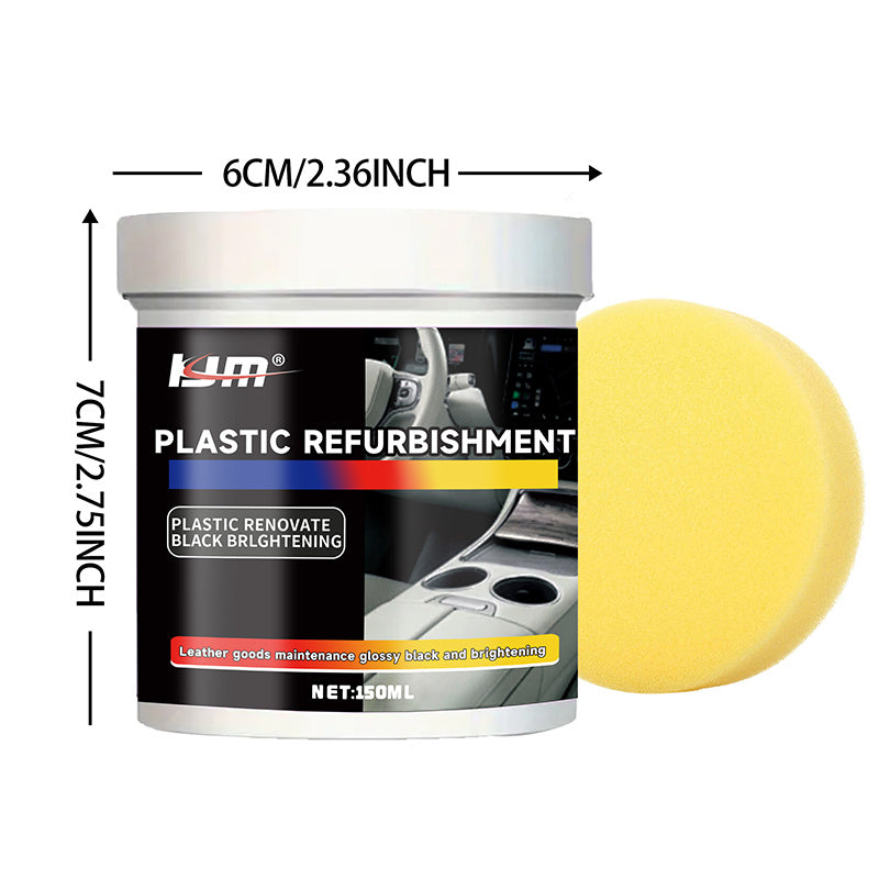 Cera de reparación plástica 150ml para tablero de coche, cuidado de neumáticos, asiento, potenciador de brillo