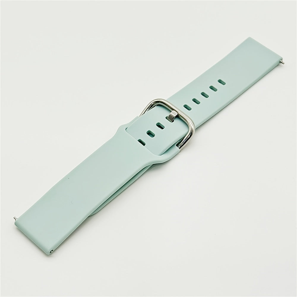 Unisex Silicone Watch Bands 20mm 22mm for Smartwatches with Tang Buckle or Loop Fastener