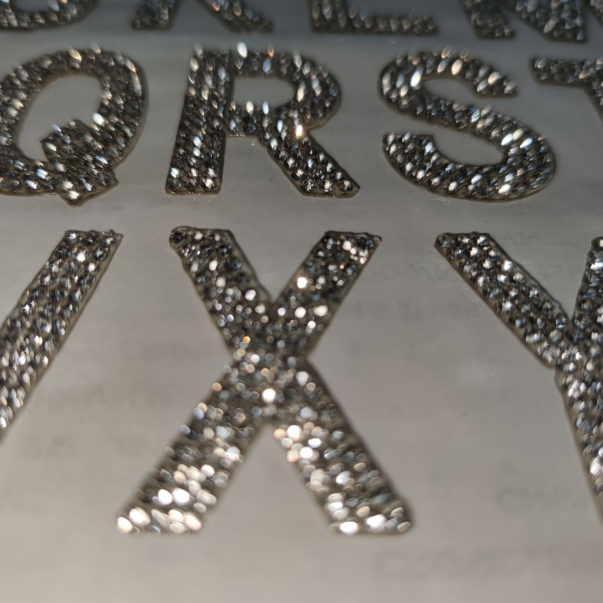 Decorative Rhinestones Crystal Glass Drill with 4cm Capital Letter Rhinestones Water Drill