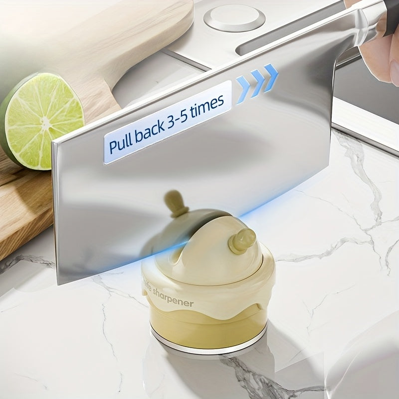 Kichik Mini Pichoq O'tkazgich, Suyuq Qopqoq Baza bilan, Nozik Qirralar ABS Materialidan Yasalgan, Elektr energiyasi talab qilinmaydi, Oshxona asboblari, Qaychi va Meva pichoqlari uchun mukammal - Kuchli, Uzoq muddatli va Oson olib yurish uchun.